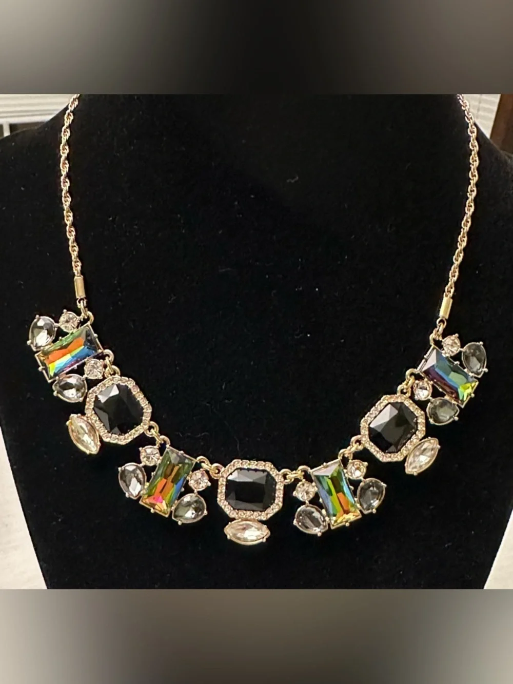 Kate Spade Art Deco Gems Small Necklace Statement NWT